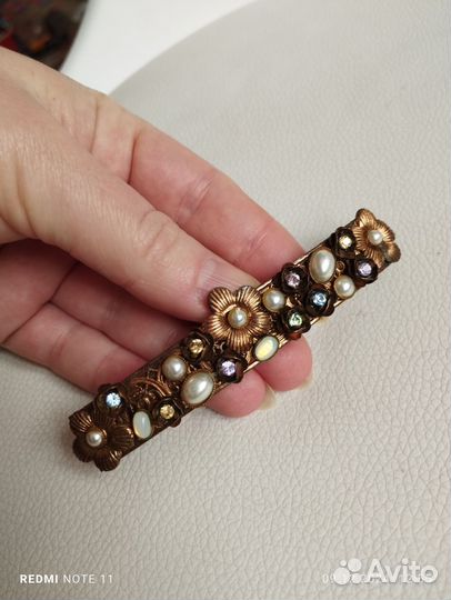 Винтажная Заколка автомат франция