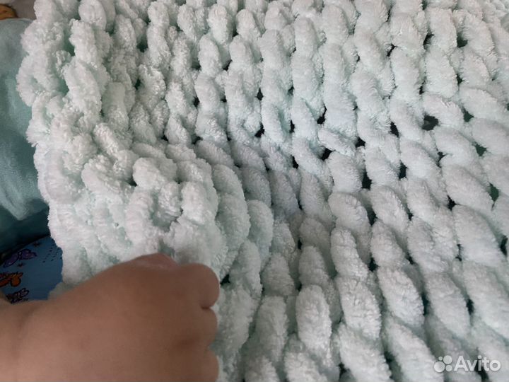 Плед вязаный