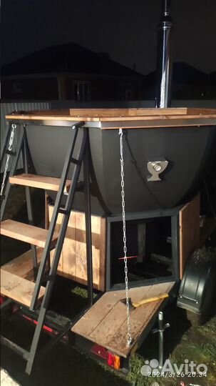 Аренда банного чана на прицепе