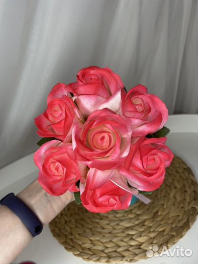 Букет из мыльных роз цветы из мыла