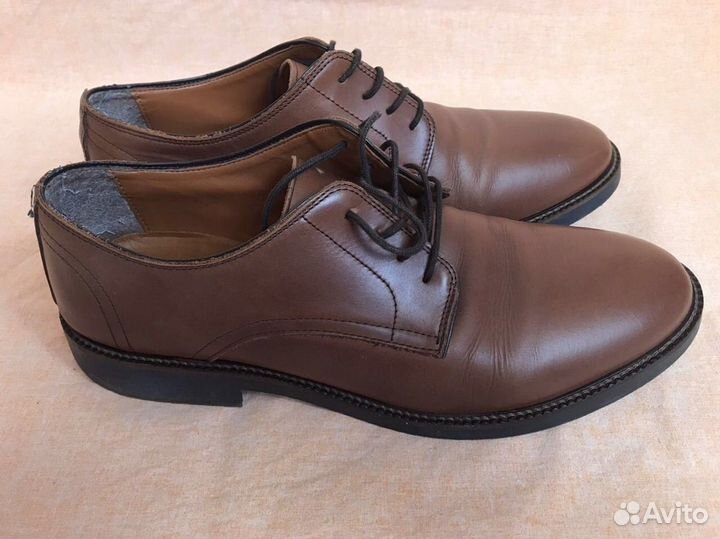 Туфли мужские Zara 43 р, кожаные ботинки