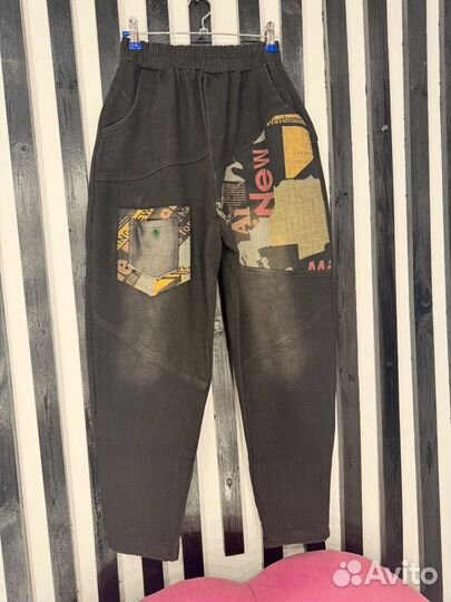 Джинсы бохо