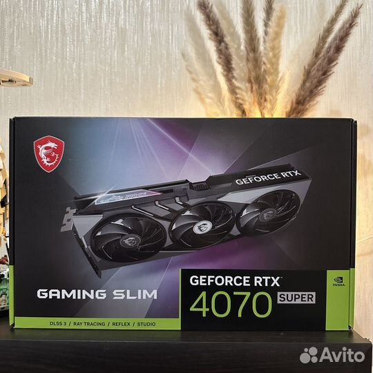 Видеокарта RTX 4070 super MSI gaming x slim 12 Gb
