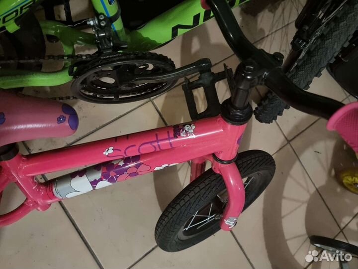 Беговел scott розовый