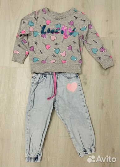Детские вещи на девочку пакетом 92-98