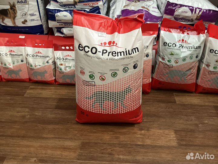 ECO-Premium комкующийся наполнитель древесный