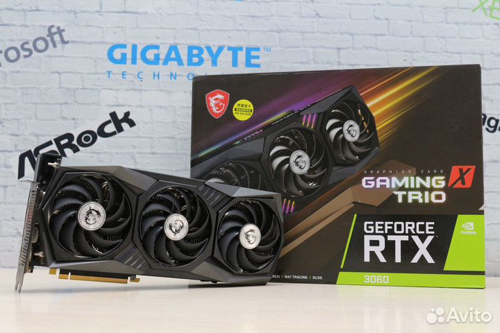 Видеокарта MSI GeForce RTX 3060 gaming X trio 12G