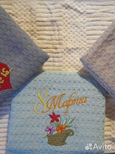 Вышивка на полотенце