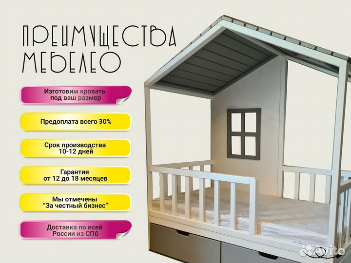 Кровать Домик