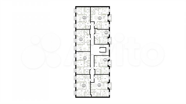 2-к. квартира, 65,6 м², 2/4 эт.