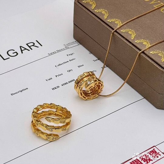 Кольцо bvlgari serpenti