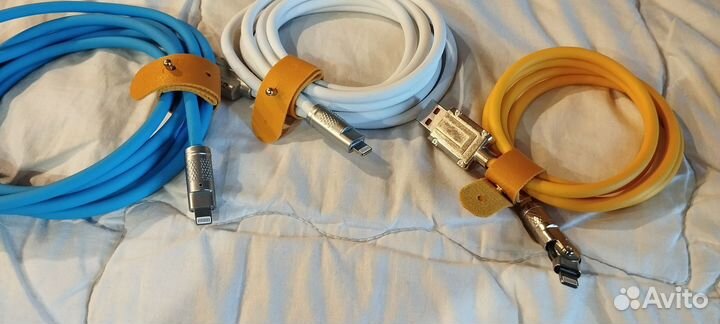 Кабели зарядки type-c, iPhone, micro(с поворотом)