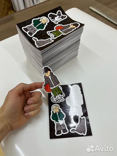 Изготовление наклеек, стикеров, и этикеток