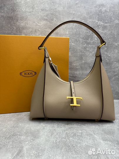 Новая женская сумка Tod's бежевая