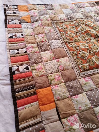 Лоскутное одеяло, покрывало 105*100см