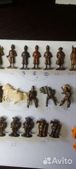 Железные солдатики Киндер 90-х мини фигурки