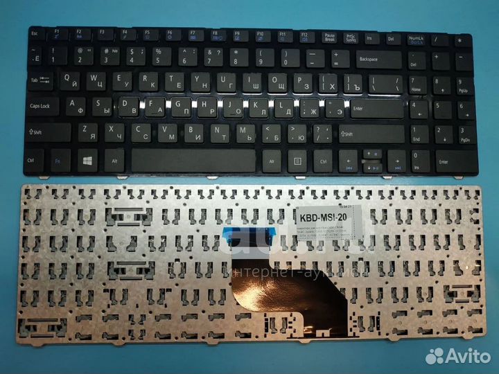 Клавиатура для ноутбука MSI A6400 чёрная