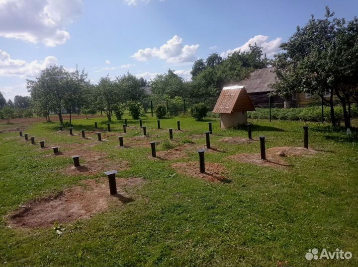 Винтовые сваи + монтаж