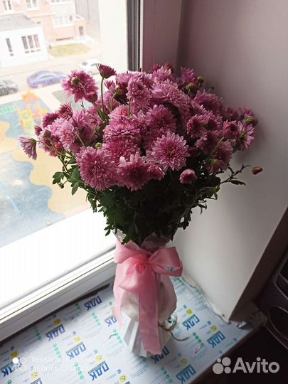 Букет из хризантем