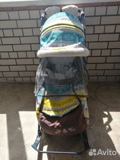 Санки коляска ника