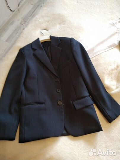 Школьный костюм+Рубашка+жилет+галстук+пиджак