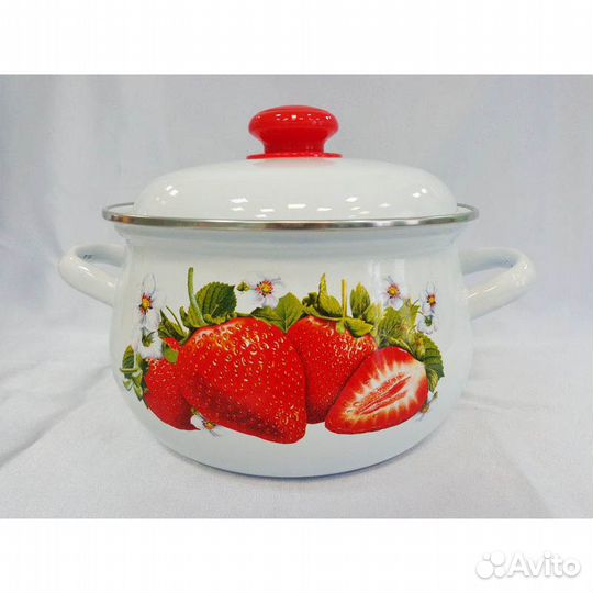 Кастрюля 3,0 л Сочная клубника