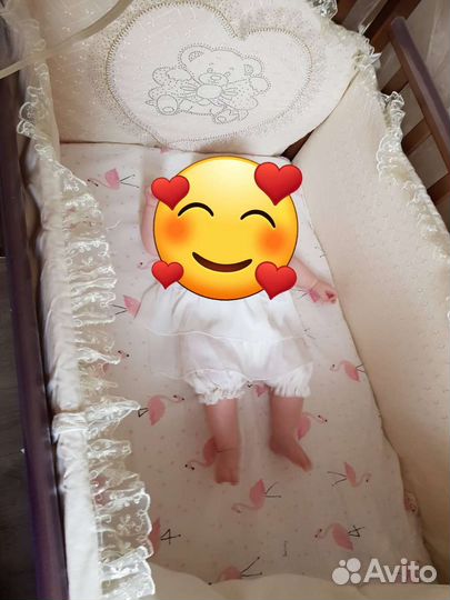 Комплект в детскую кроватку с бортиками