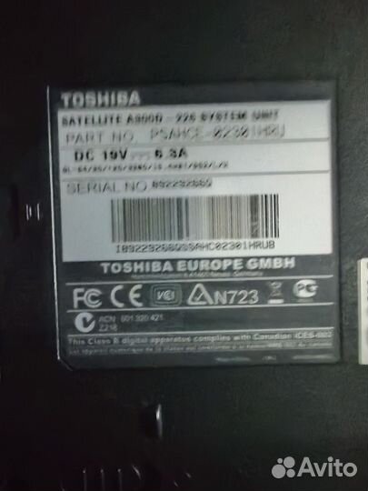 Toshiba satellite a300d 226