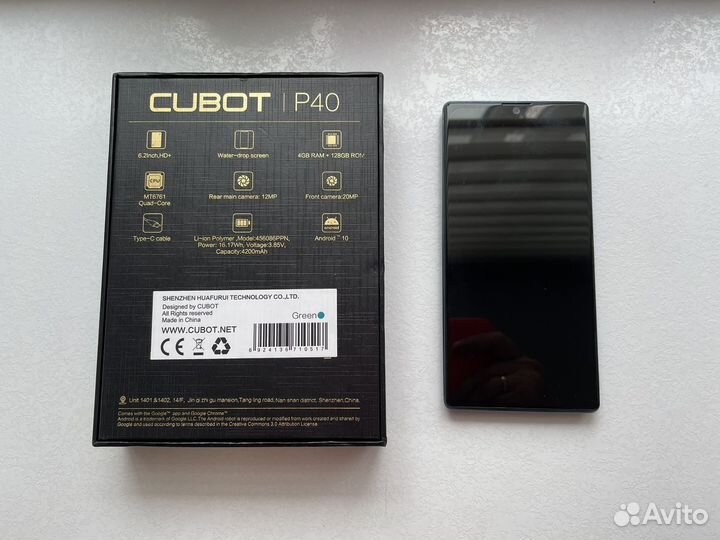 CUBOT P40, 4/128 ГБ