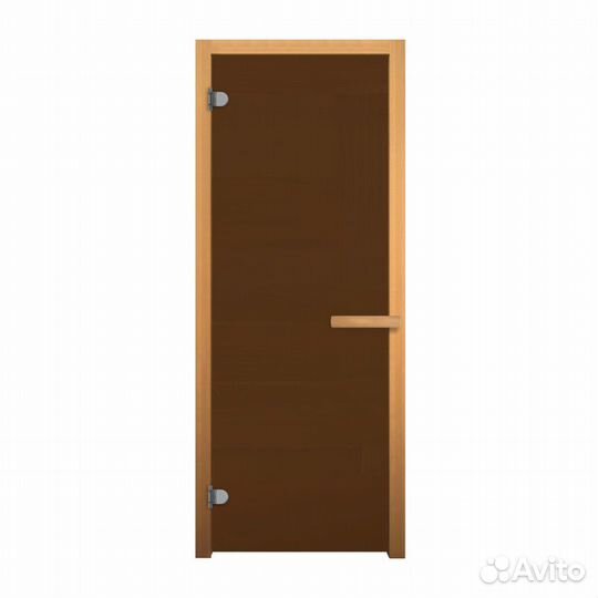 Дверь для Бани стекло Бронза Матовая 170х70 везуви