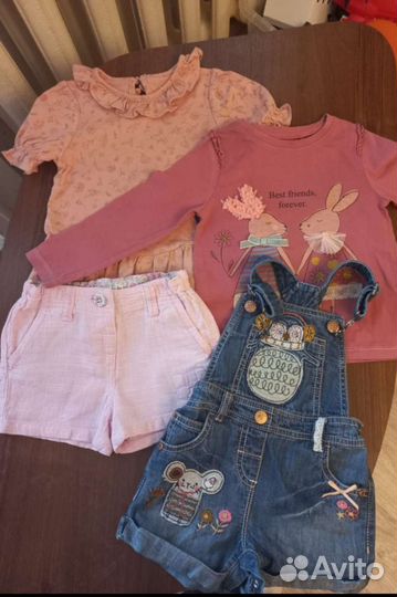 Вещи пакетом на девочку 80-86 next