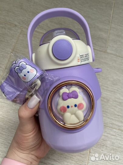 Термос детский с трубочкой