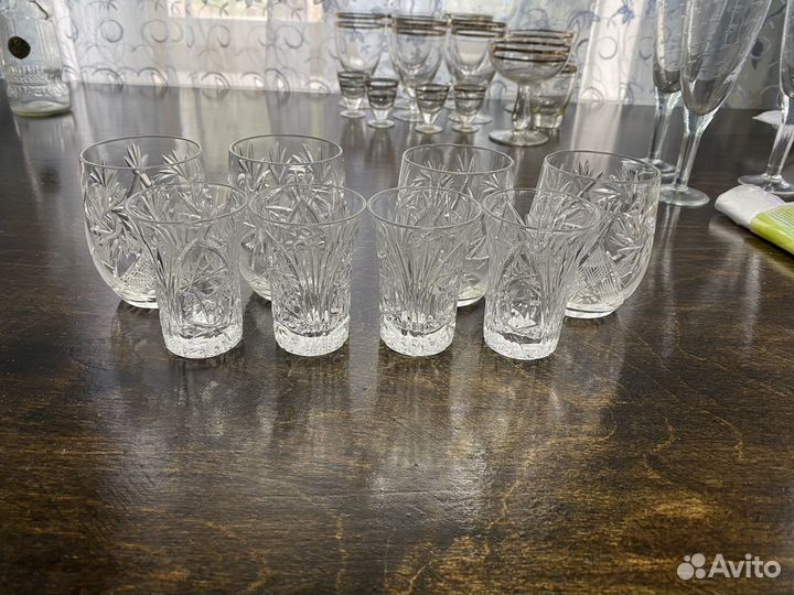 Набор из 4 стопок и стаканов