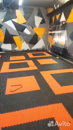 Модульная плитка пвх для гаража