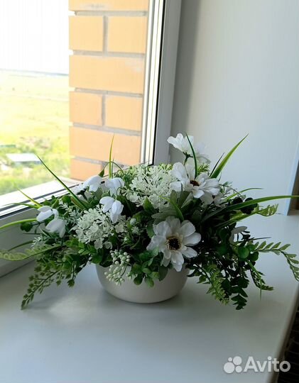 Композиции из искусственных цветов