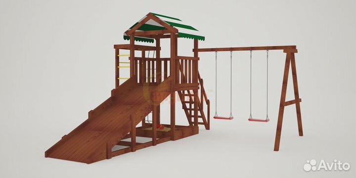 Детская площадка Мастер 5 (Махагон) 4 сезона