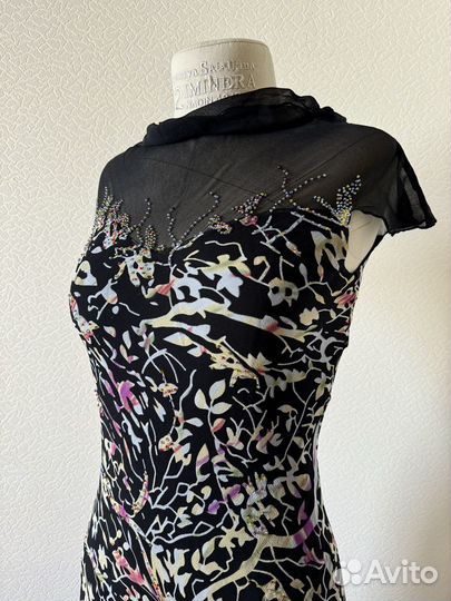 Платье натуральный шелк винтаж