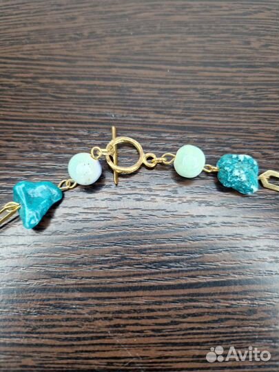 Цепь на шею с камнями mango