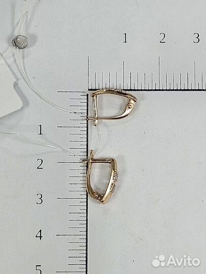 Золотые серьги 1,95 гр. Арт. 135