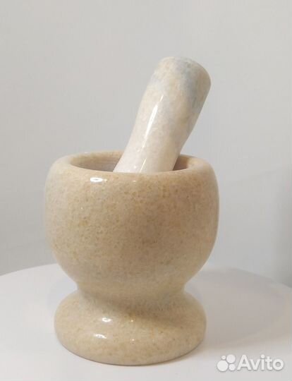 Пестик к ступке мраморный (черн/бел/оранж/сер)