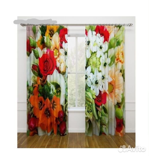 Фотошторы набор 2 шт Х145 см, высота 265 см