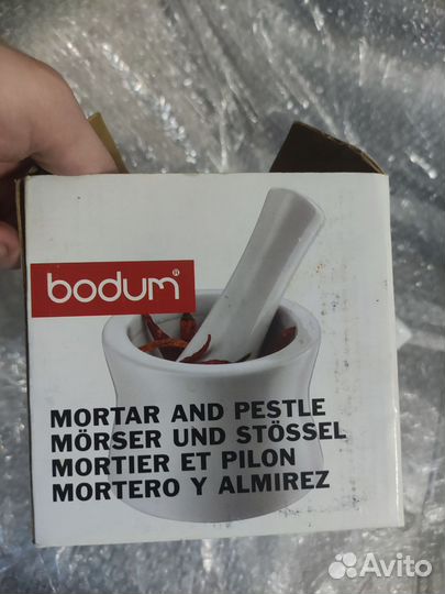 Ступка с пестиком керамическая