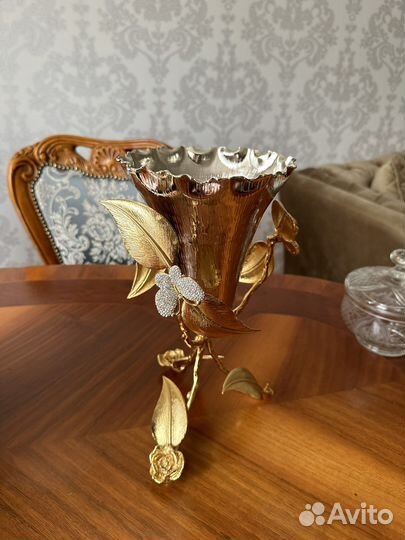 Ваза медь и латунь новая