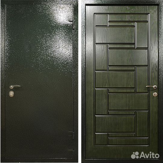 Дверь стальная порошок+мдф