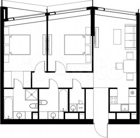 2-к. квартира, 81,9 м², 65/85 эт.