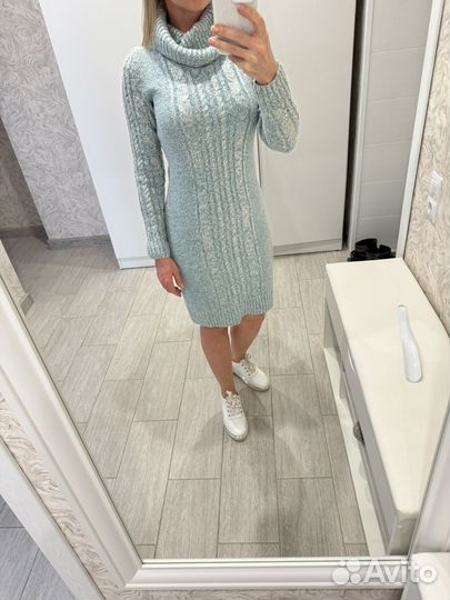 Платье вязаное женское