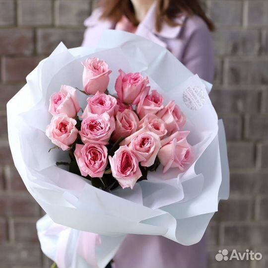 Цветы с доставкой/ пионовидные розы / букет