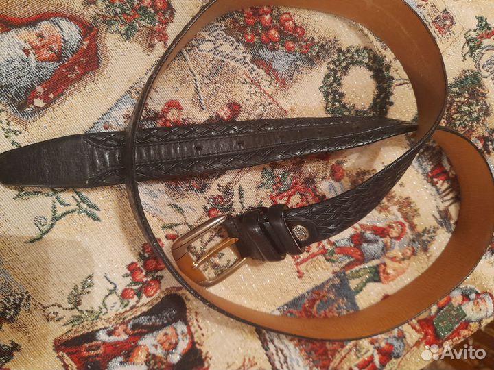 Мужской кожаный ремень petek