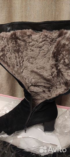 Сапоги зимние женские 41 размер замшевые