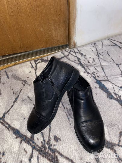 Сапоги мужские кожаные демисезонные р 40